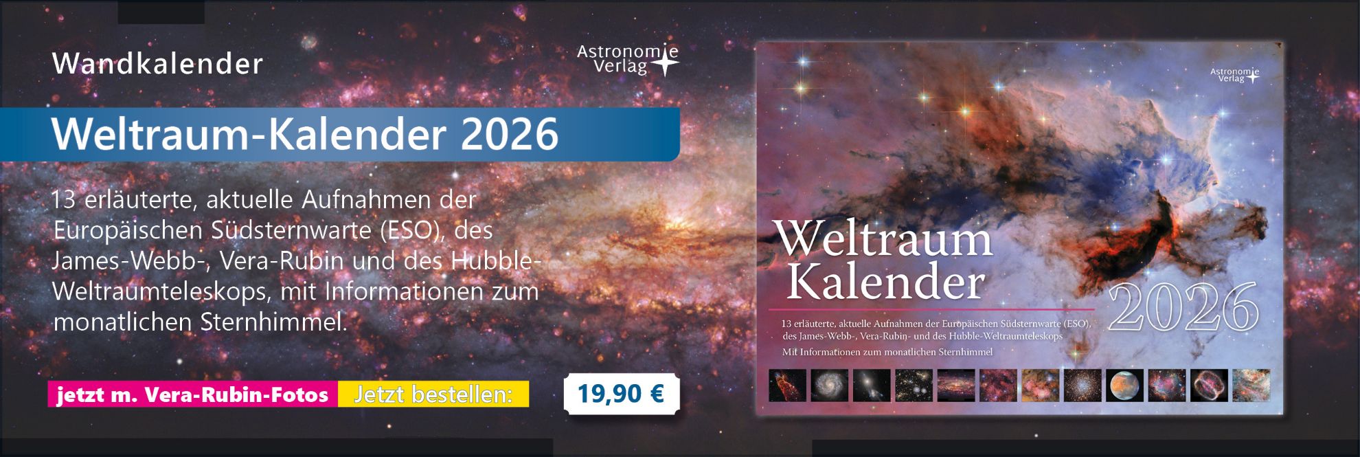 Weltraum-Kalender 2026